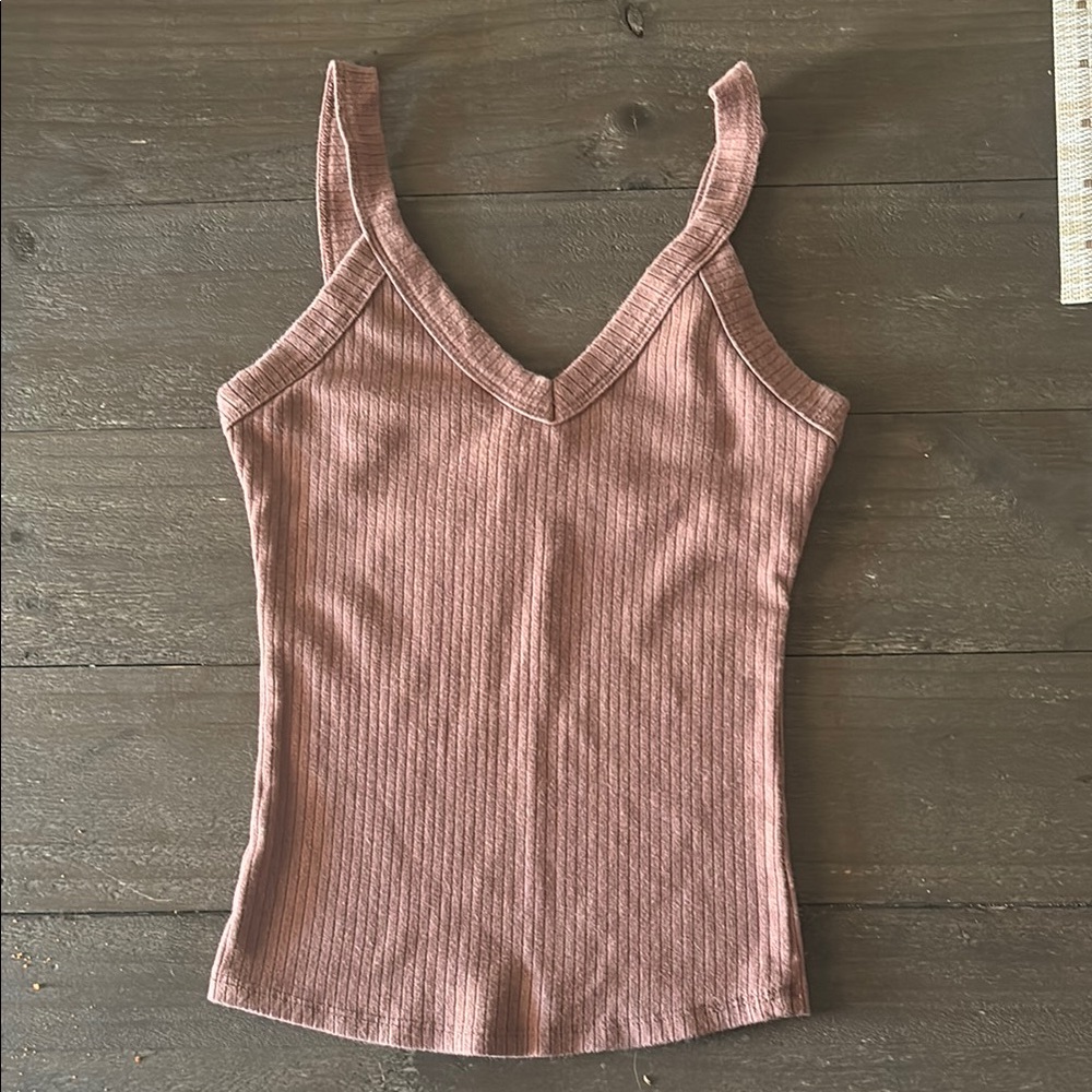 Full Tilt Pink Ribbed Camisole Sleeveless Top